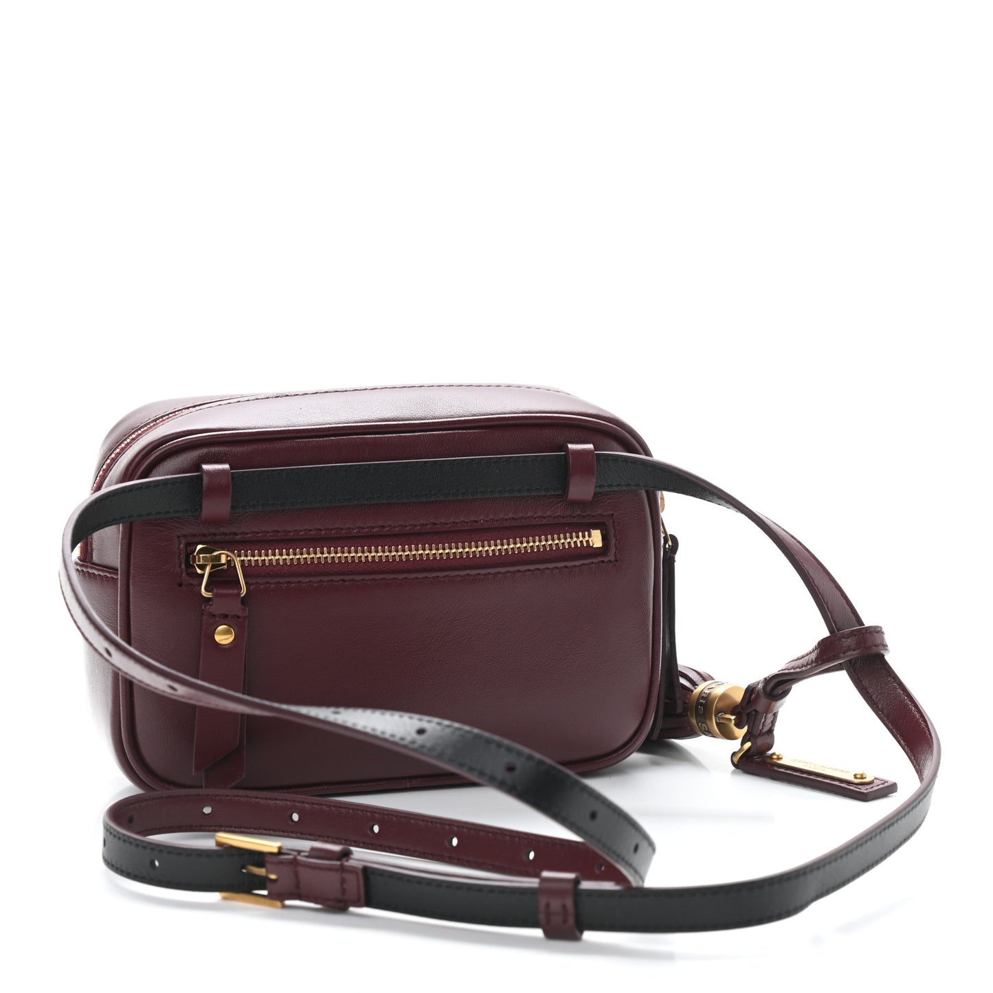 Calfskin Matelasse Monogram Lou Belt Bag Dark Legion Red