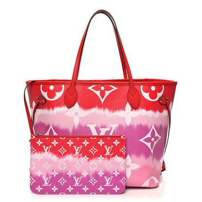 Louis Vuitton Monogram Escale Neverfull MM Rouge 1 of 13