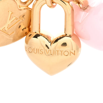 Louis Vuitton Micro Charms LV Heart Bag Charm Key Holder Gold 3 of 3
