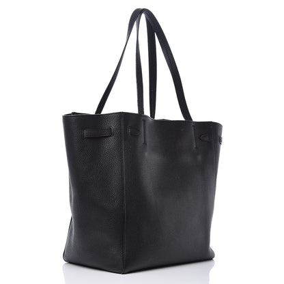 Celine Soft Grained Calfskin Small Belt Cabas Phantom Black 3 of 10