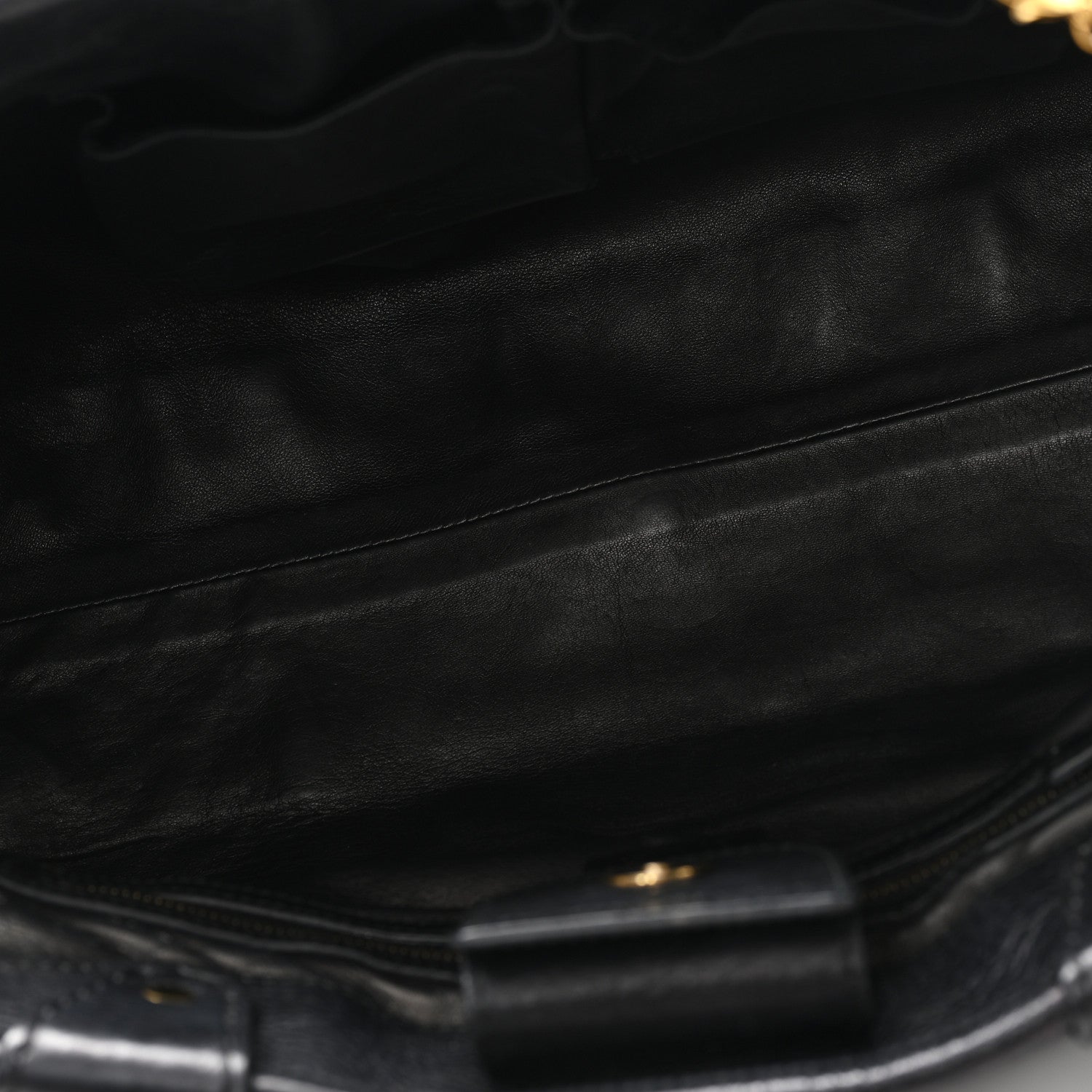 Gucci Snakeskin Medium GG Running Tote Black 5 of 12