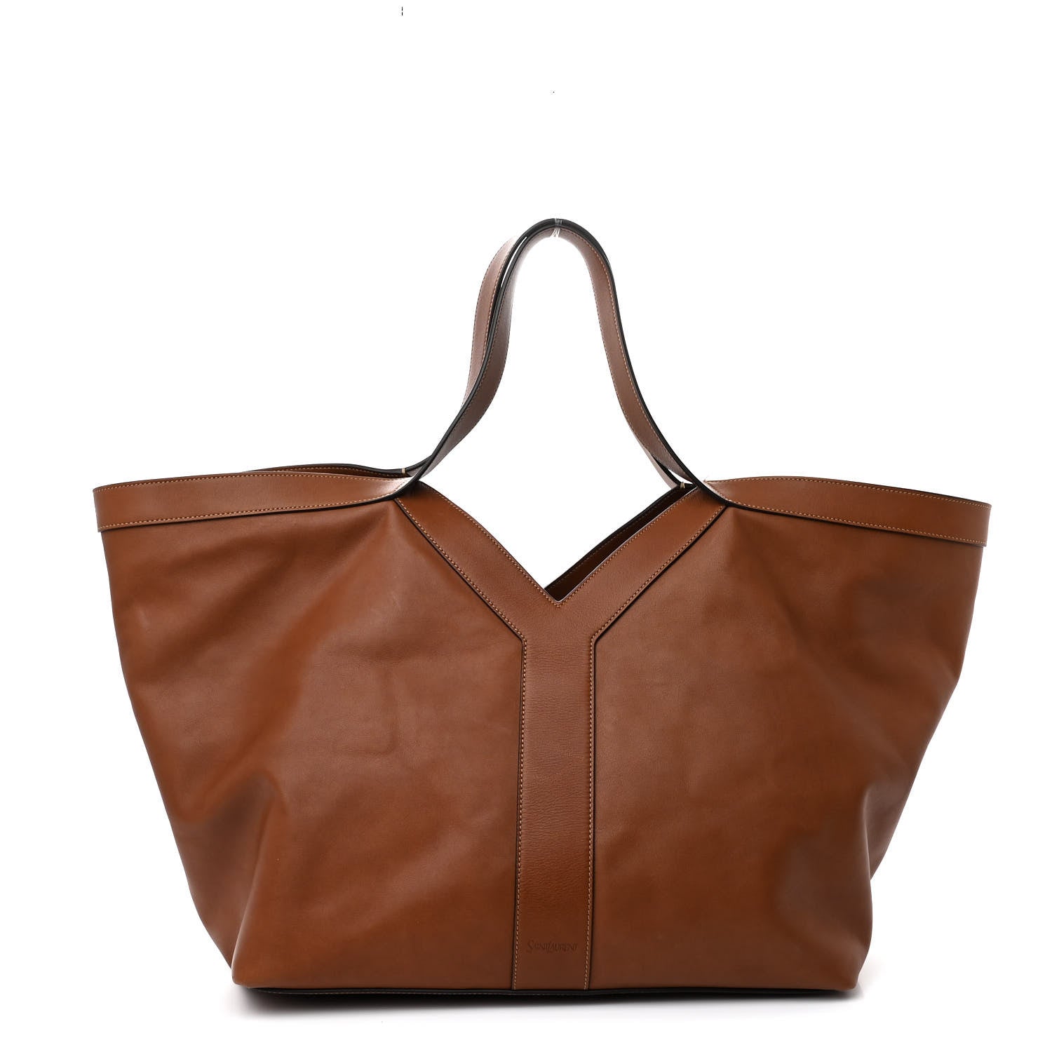 Saint Laurent Calfskin Y Tote Brick 1 of 14