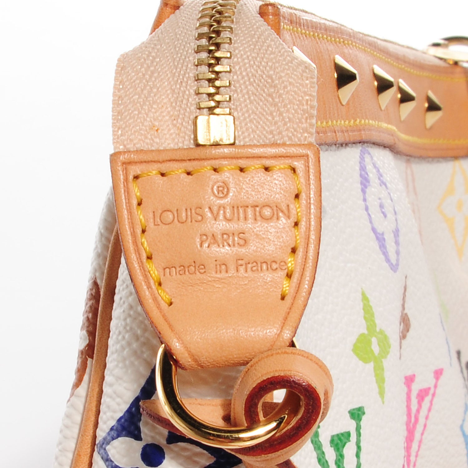 Louis Vuitton Monogram Multicolor Pochette Accessories White 7 of 7