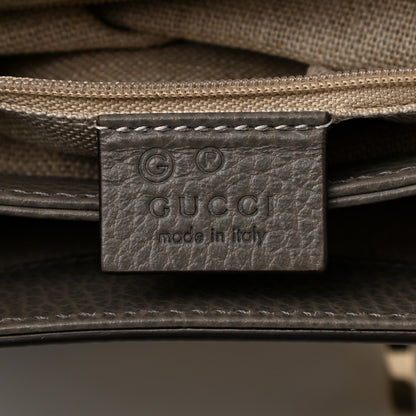Gucci Dollar Calfskin Interlocking G Top Handle Shoulder Bag Loess 6 of 10