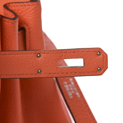 Hermes Togo Kelly Retourne 28 Orange Poppy 22 of 34
