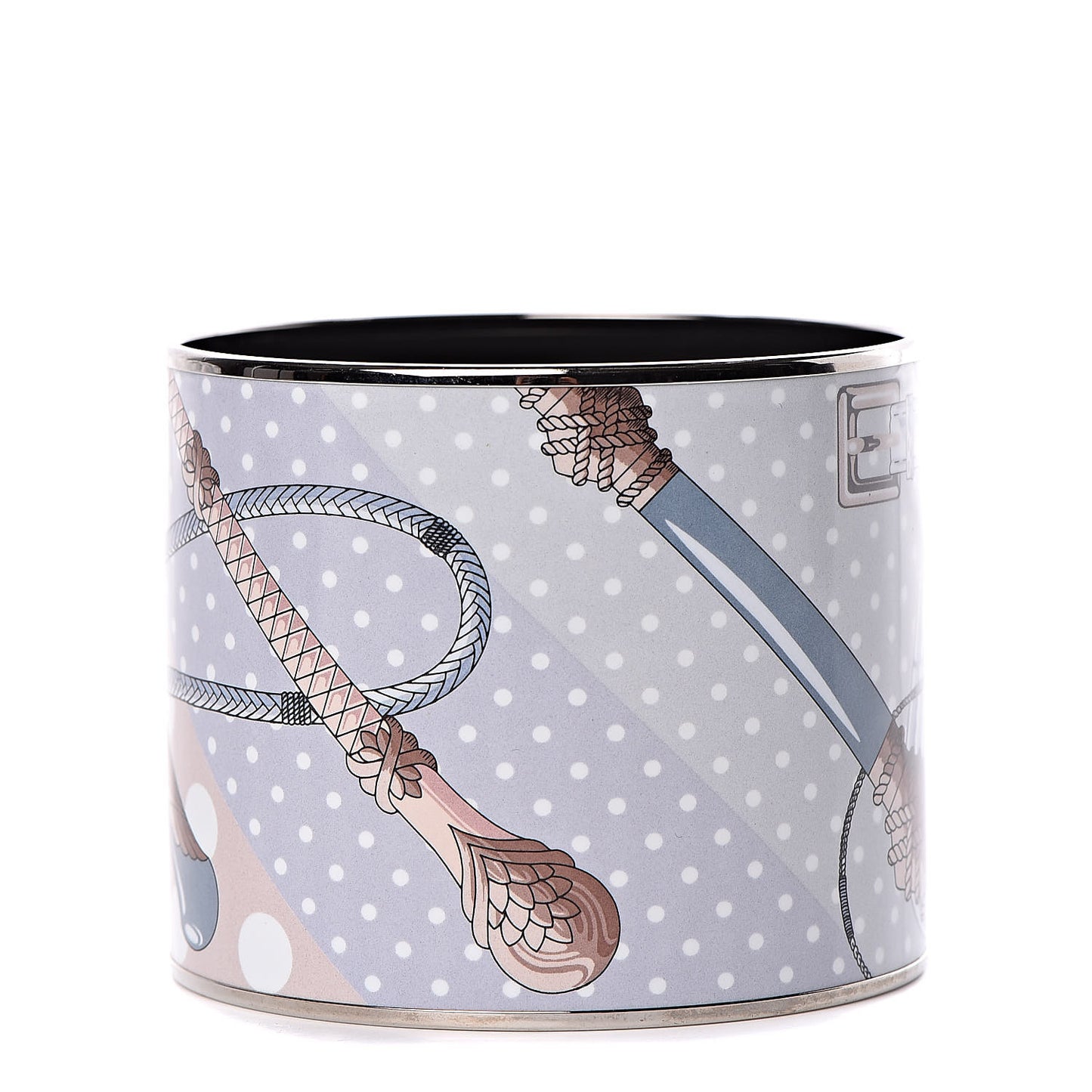 Enamel Printed Mega Wide Clic Clac A Pois Bracelet 70