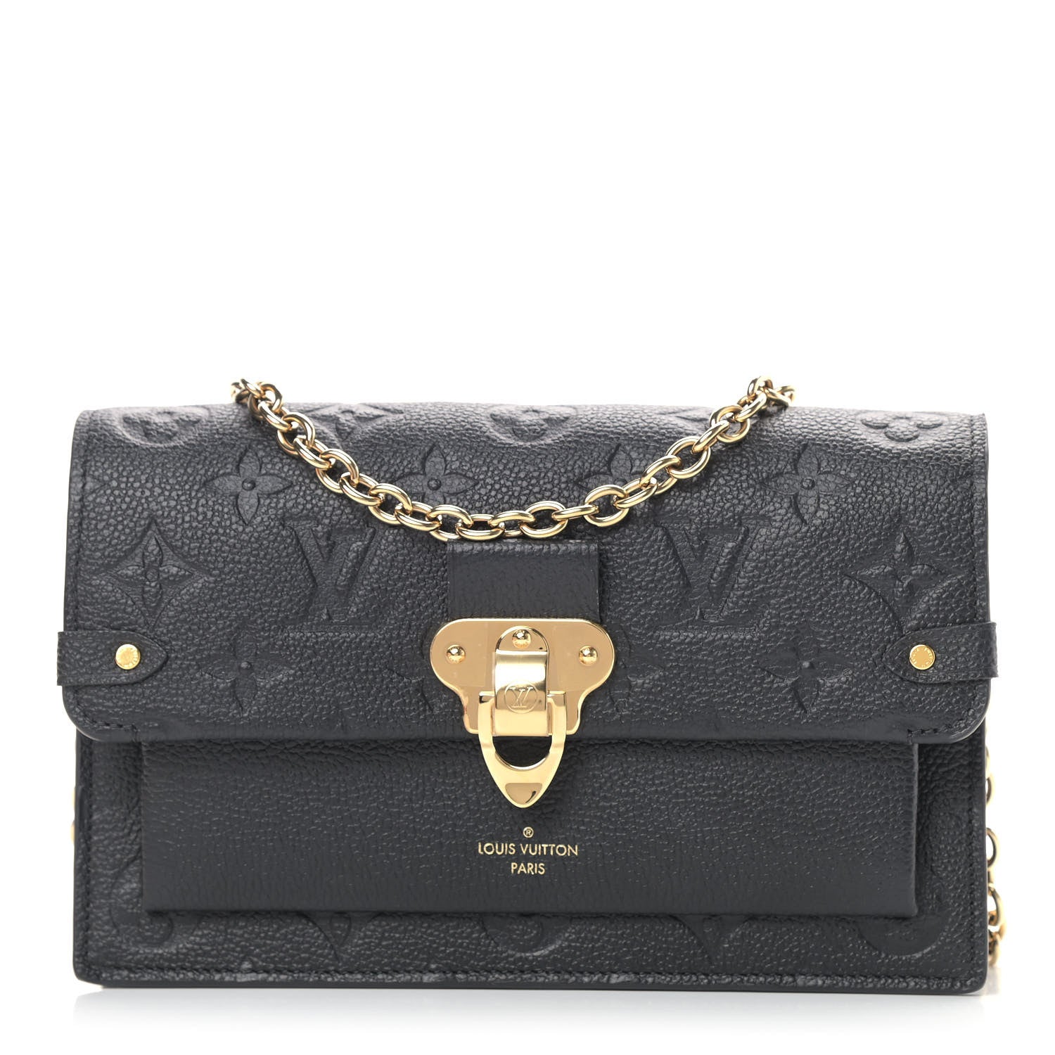 Louis Vuitton Empreinte Vavin Chain Wallet Black 1 of 9