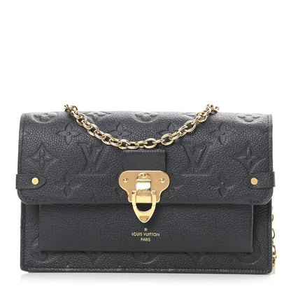 Louis Vuitton Empreinte Vavin Chain Wallet Black 1 of 9