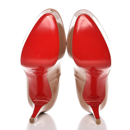 Christian Louboutin Patent Bianca 120 Pumps 38.5 Nude 5 of 8