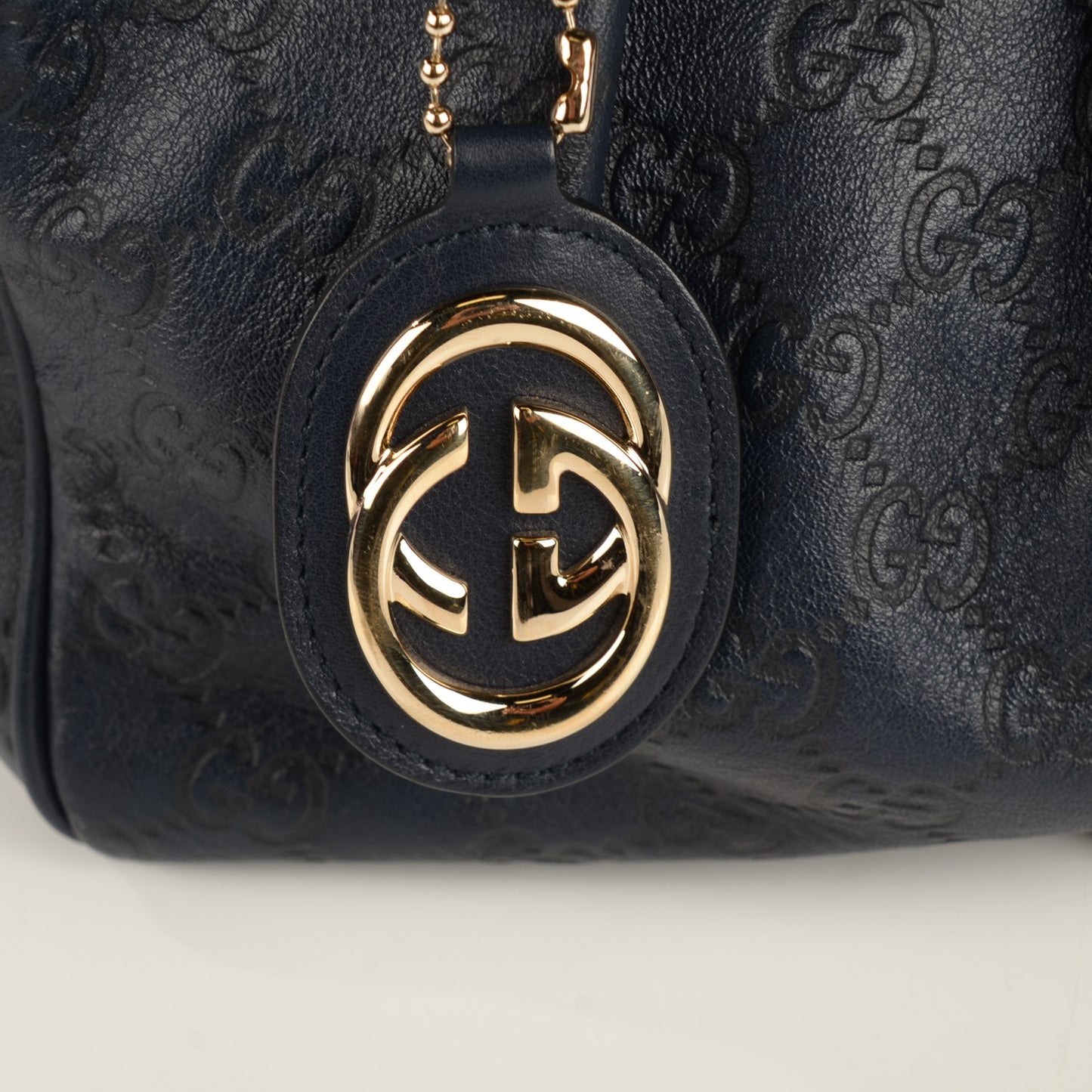 Guccissima Medium Sukey Navy