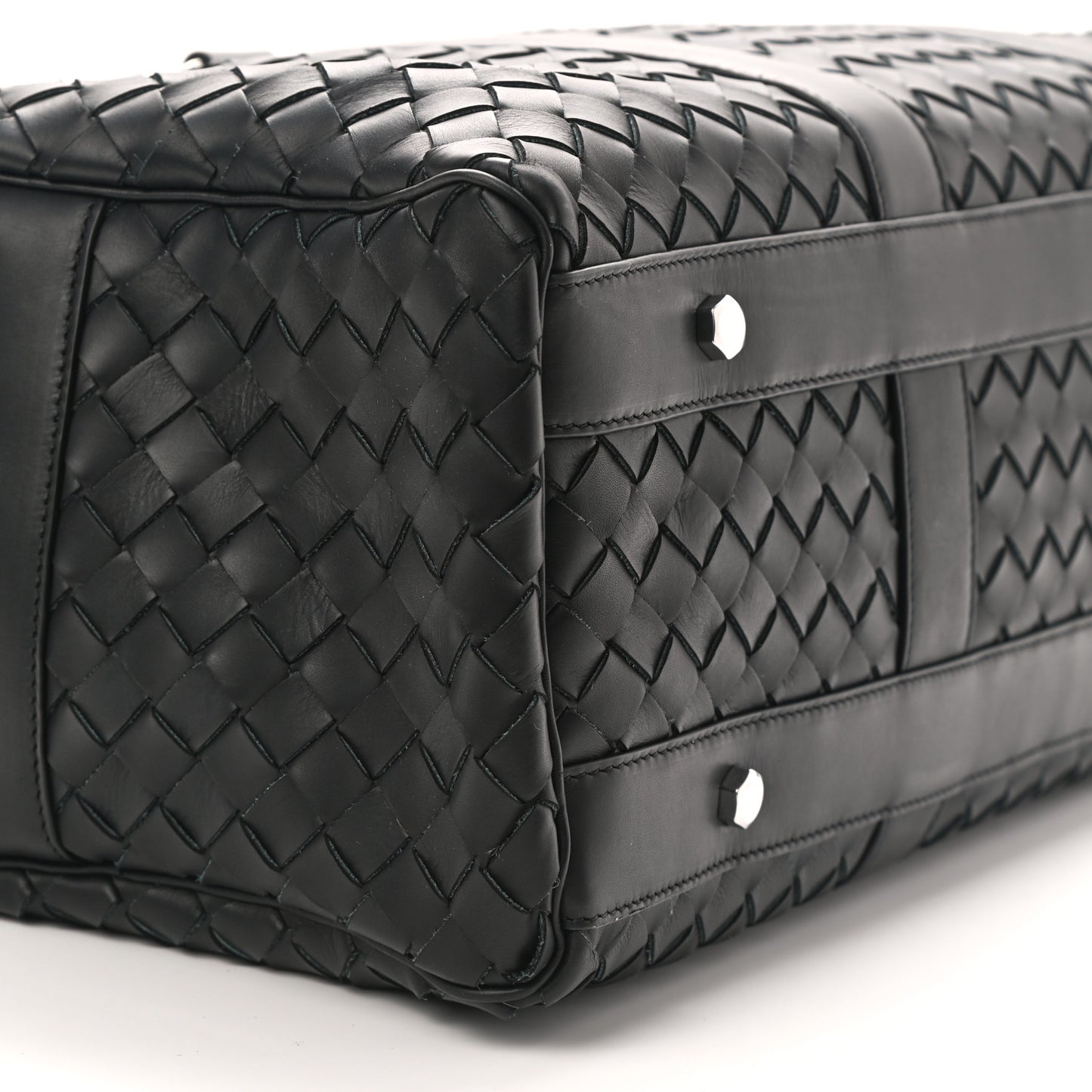 Nappa Intrecciato Gym Bag Black