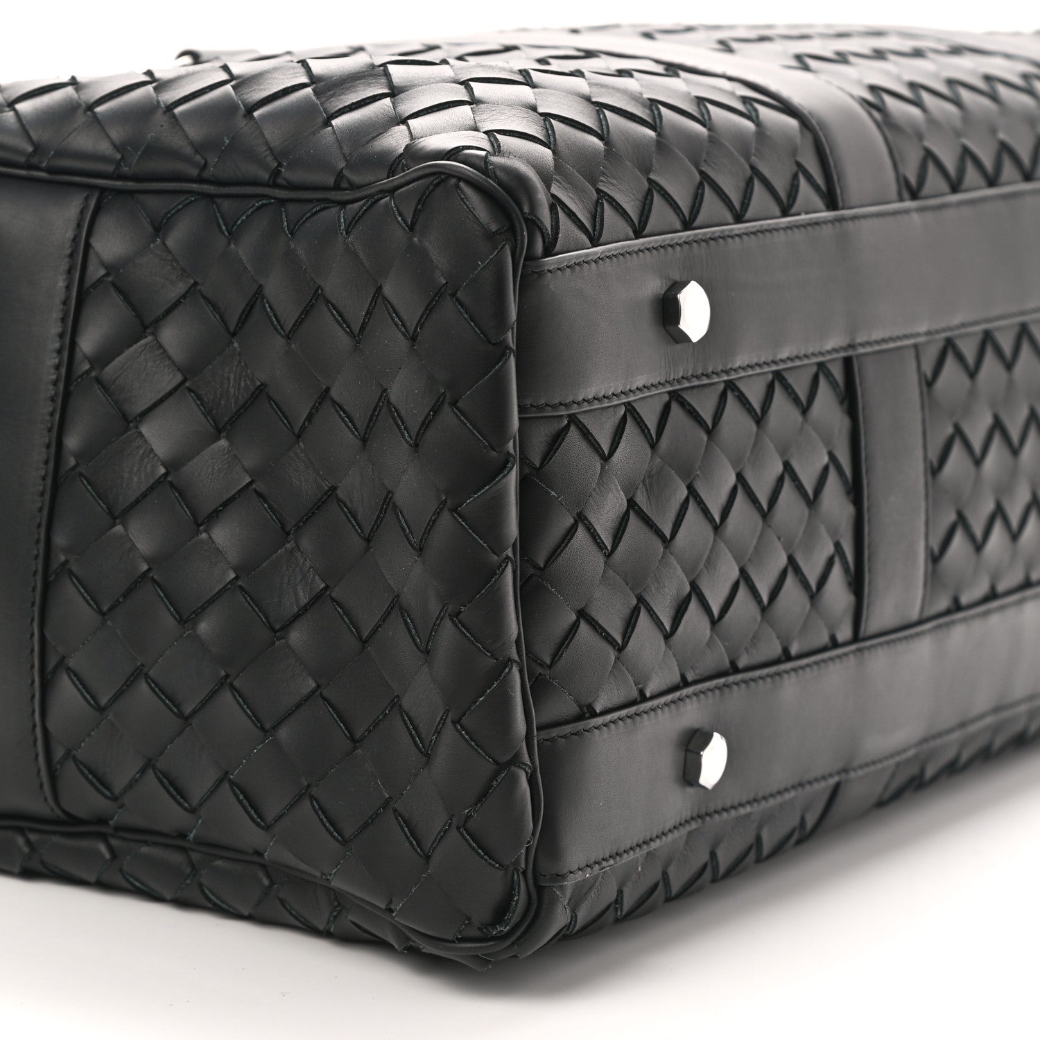 Bottega Veneta Nappa Intrecciato Gym Bag Black 6 of 8
