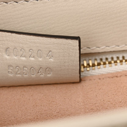 Gucci Azalea Calfskin Horsebit 1955 Shoulder Bag Mystic White 7 of 10