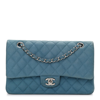 Chanel Iridescent Caviar Quilted Medium Double Flap Blue 1 of 9