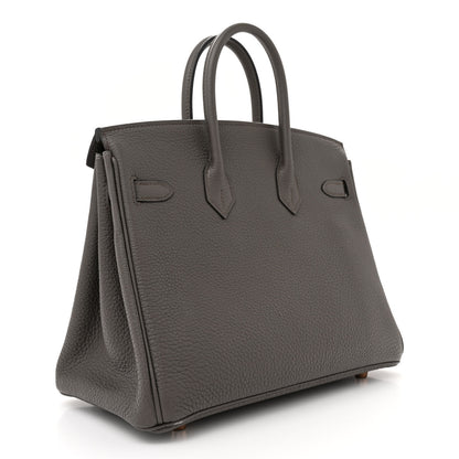 Hermes Togo Birkin 25 Etain 3 of 14