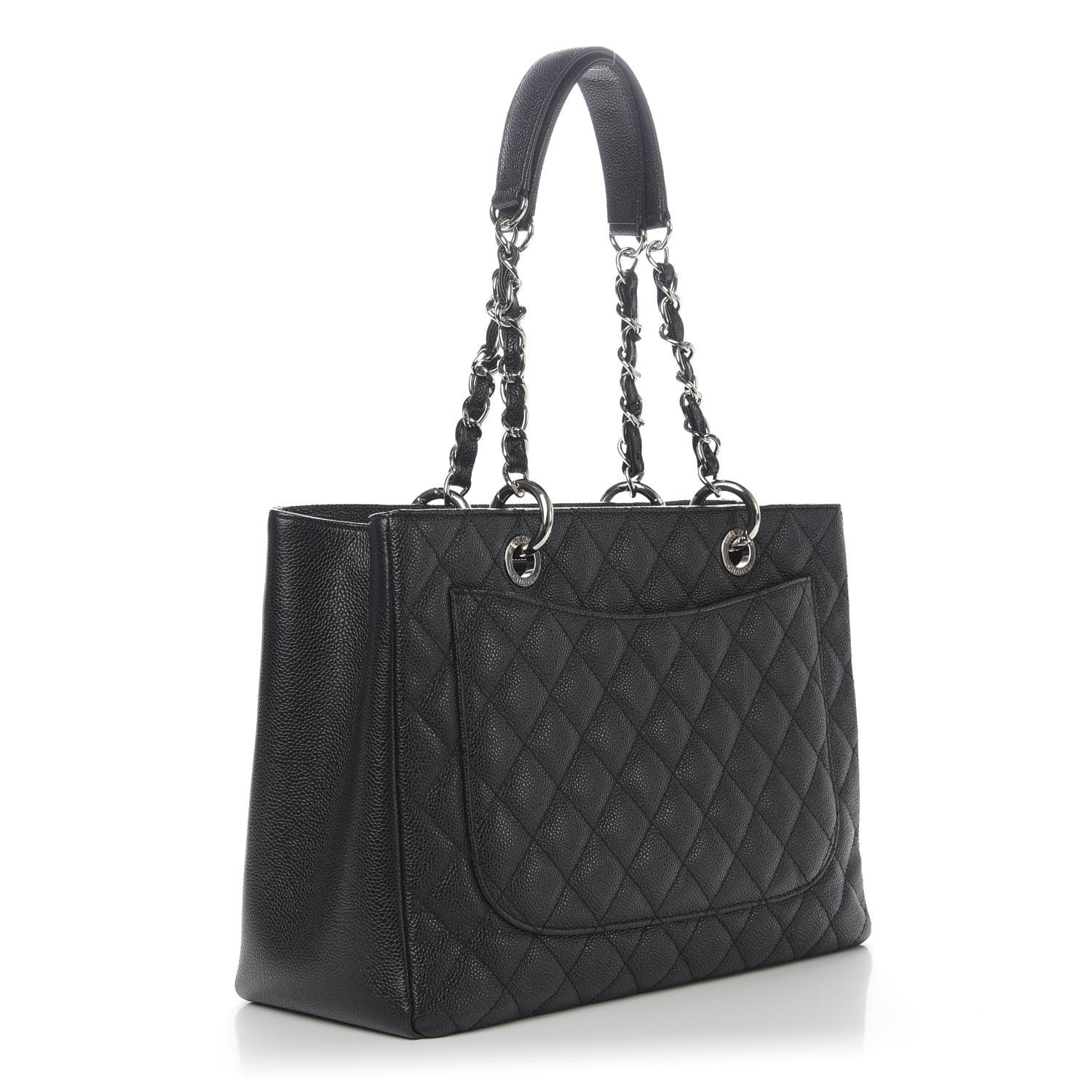 Chanel Caviar Quilted Grand Shopping Tote GST Black 3 of 11