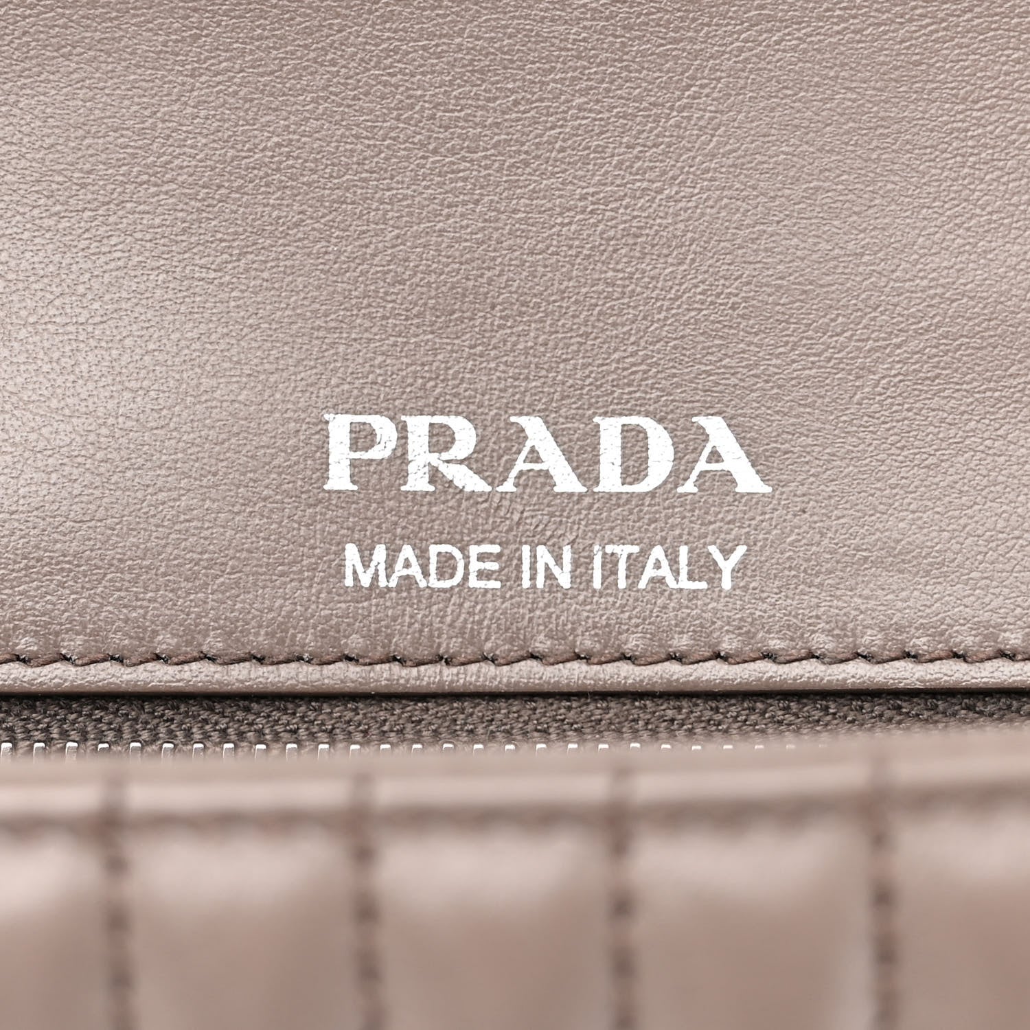 Prada Soft Calfskin Impunture Diagramme Large Chain Flap Shoulder Bag Bambu 6 of 9