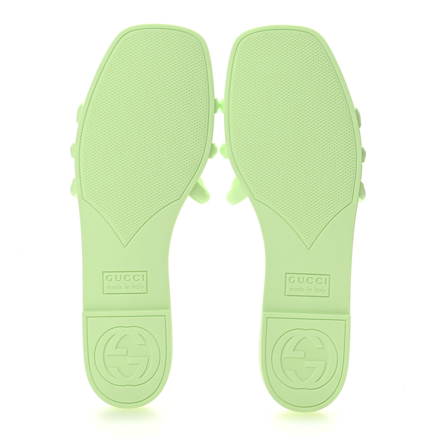 Rubber Interlocking G Womens Slide Sandals 37 Oscar Water