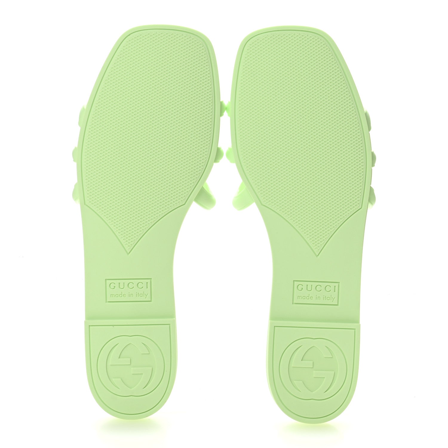 Gucci Rubber Interlocking G Womens Slide Sandals 37 Oscar Water 6 of 10
