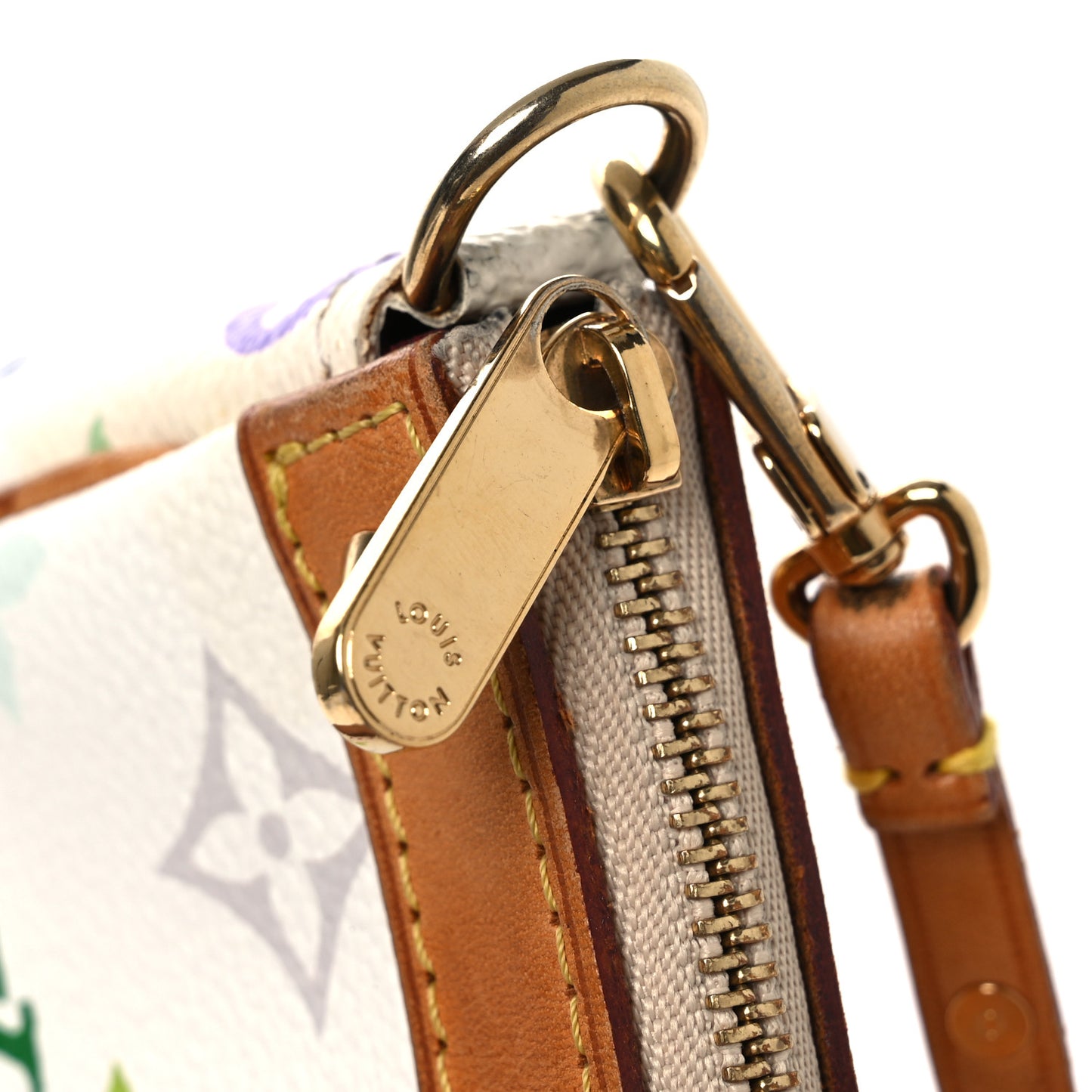 Monogram Multicolor Pochette Accessories White