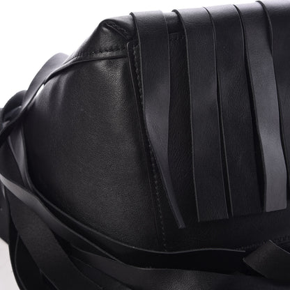 Balenciaga Calfskin XS Fringe Laundry Cabas Black 6 of 9