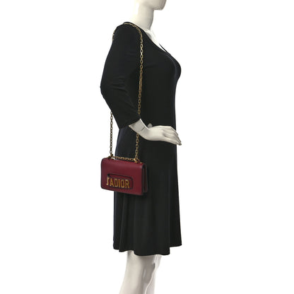 Christian Dior Calfskin Mini J'Adior Chain Flap Bag Red 2 of 12