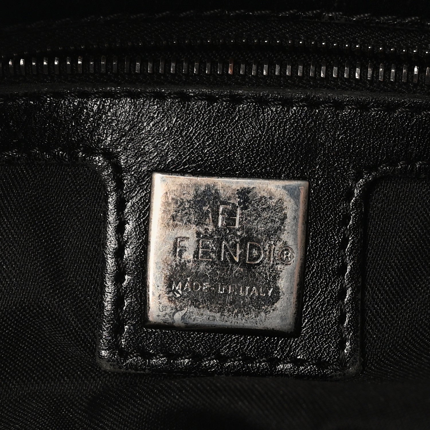 Fendi Zucchino Mama Baguette Black 6 of 9