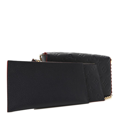 Louis Vuitton Empreinte Pochette Felicie Chain Wallet Marine Rouge 5 of 12