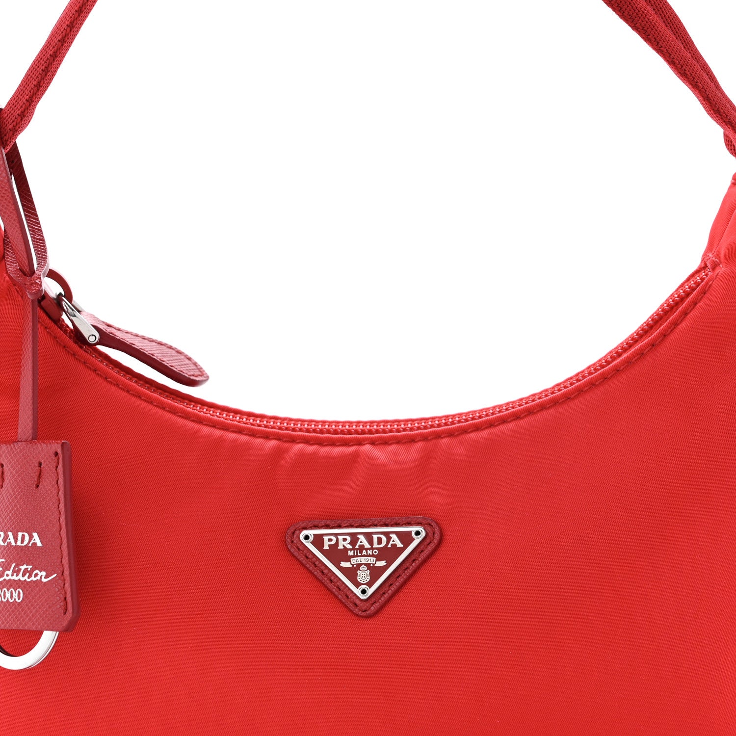 Prada Tessuto Nylon Mini Re-Edition 2000 Bag Rosso 11 of 11