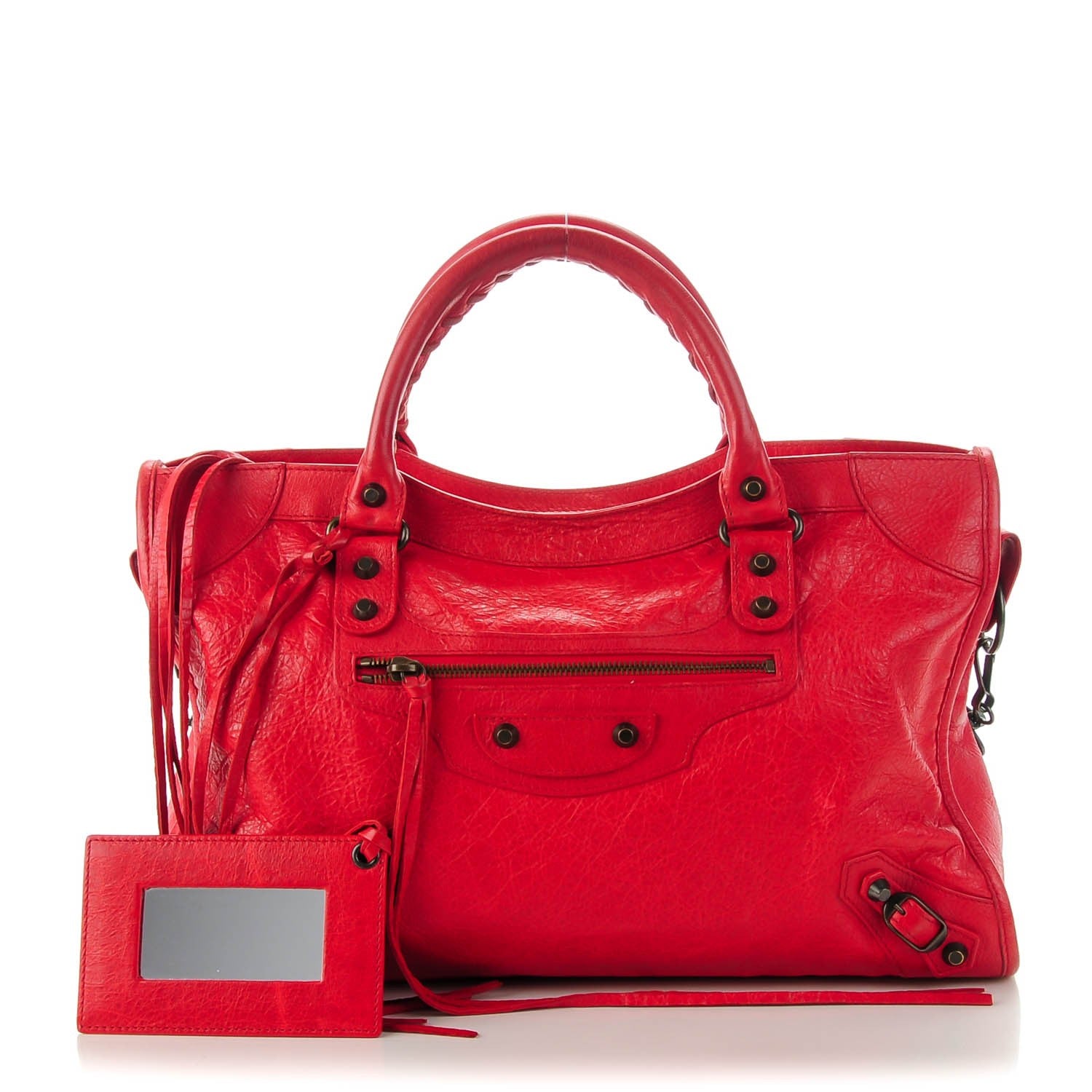 Balenciaga Agneau Classic Hardware City Rouge Coquelicot 1 of 7