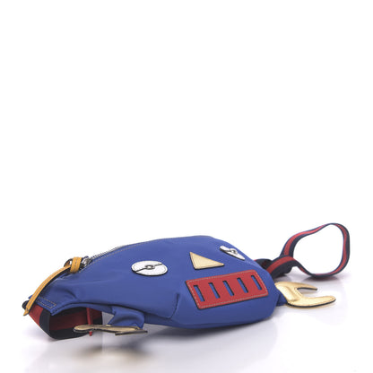 Gucci Nylon Childrens Robot Belt Bag Blue 4 of 10