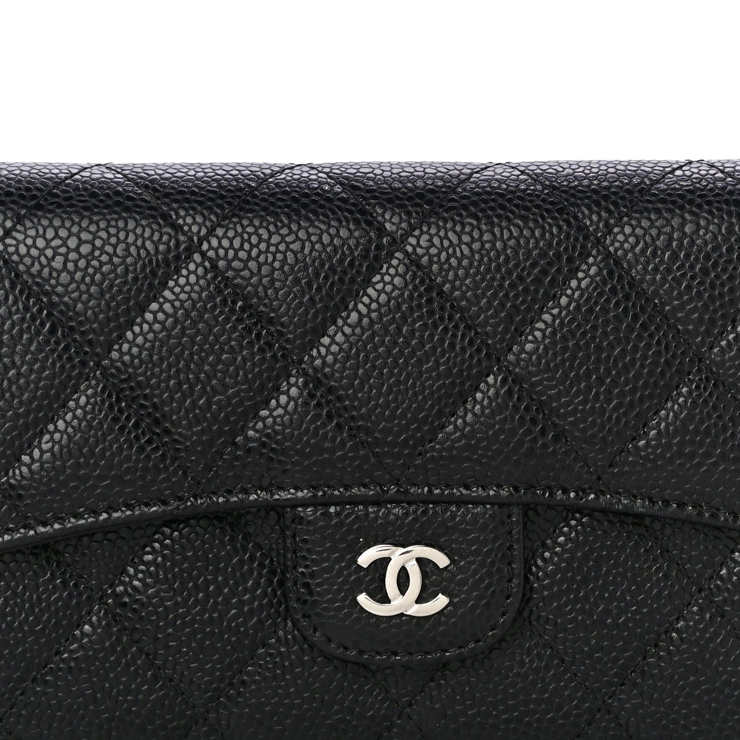 Chanel Caviar Quilted Large Flap Wallet Black 9 of 13