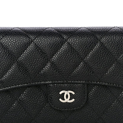 Chanel Caviar Quilted Large Flap Wallet Black 9 of 13