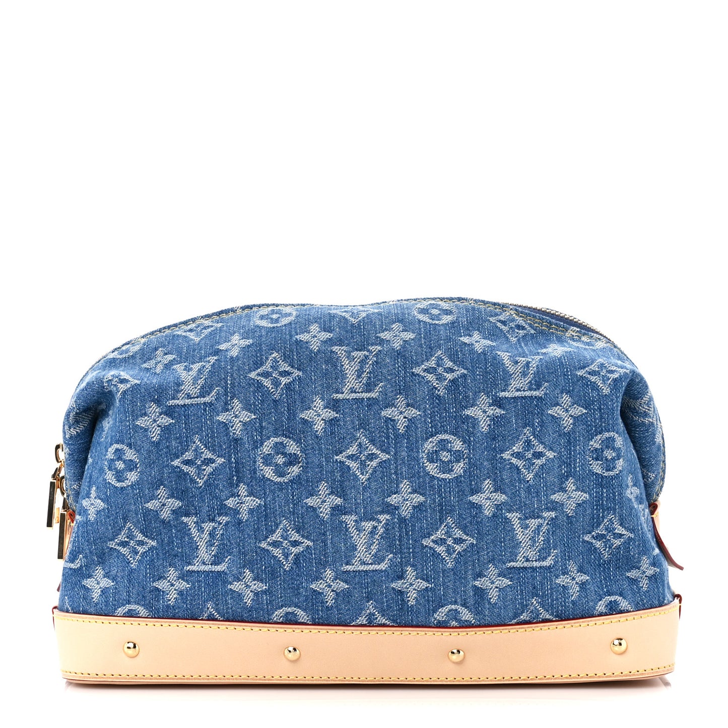 Monogram Denim Pochette Cosmetique GM Denim Blue