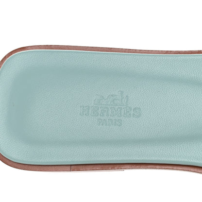 Hermes Suede Goatskin Oran Sandals 39 Rose Sorbet 7 of 10