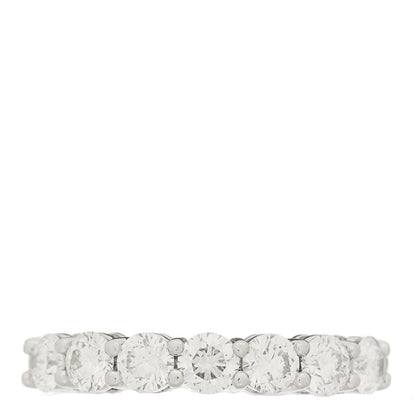 Tiffany Platinum Diamond 3.5mm Forever Half Circle Band Ring 49 4.75 1 of 5