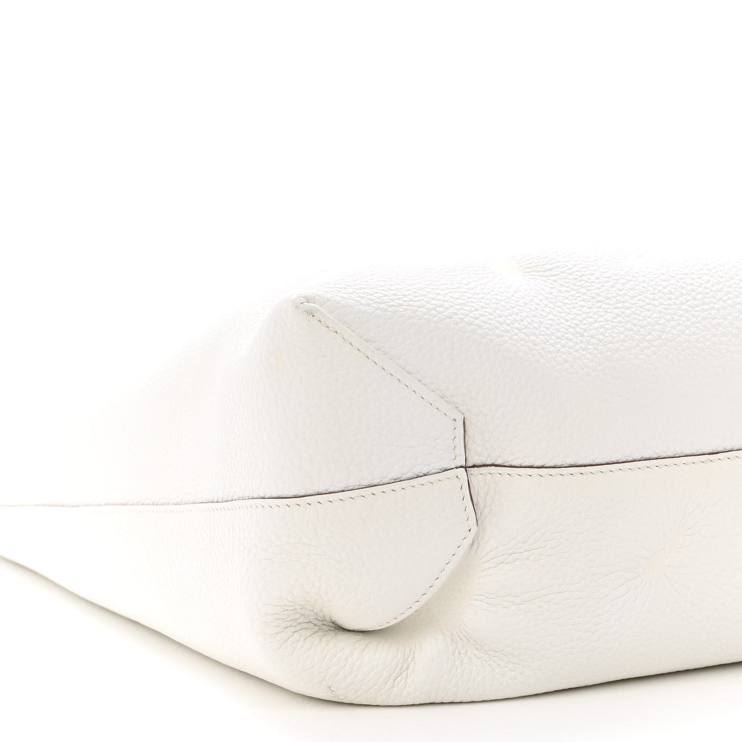 Taurillon Clemence Double Sens 45 Reversible Tote Bleu Thalassa White