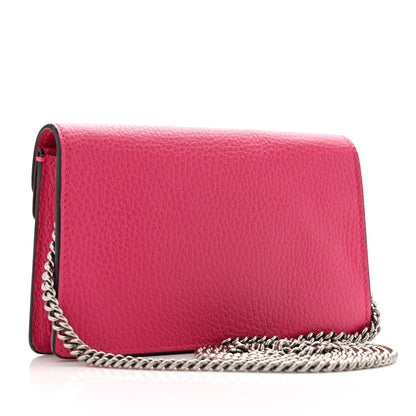 Gucci Dollar Calfskin Crystal Super Mini Dionysus Shoulder Bag Box Pink Black Diamond 3 of 11
