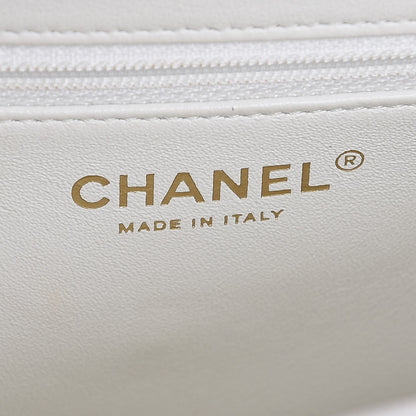 Chanel Caviar Quilted Medium Business Affinity Flap White 6 of 8