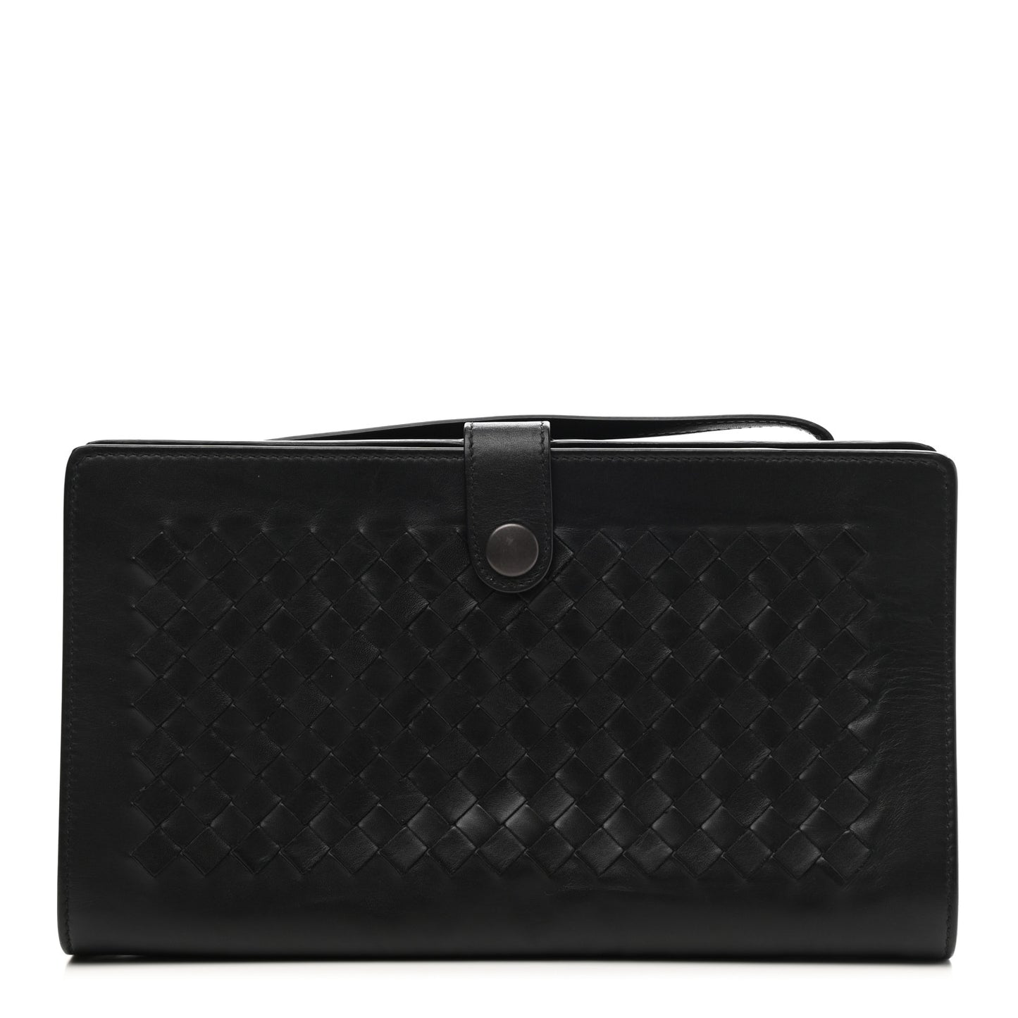 Nappa Intrecciato Clutch Wallet Black