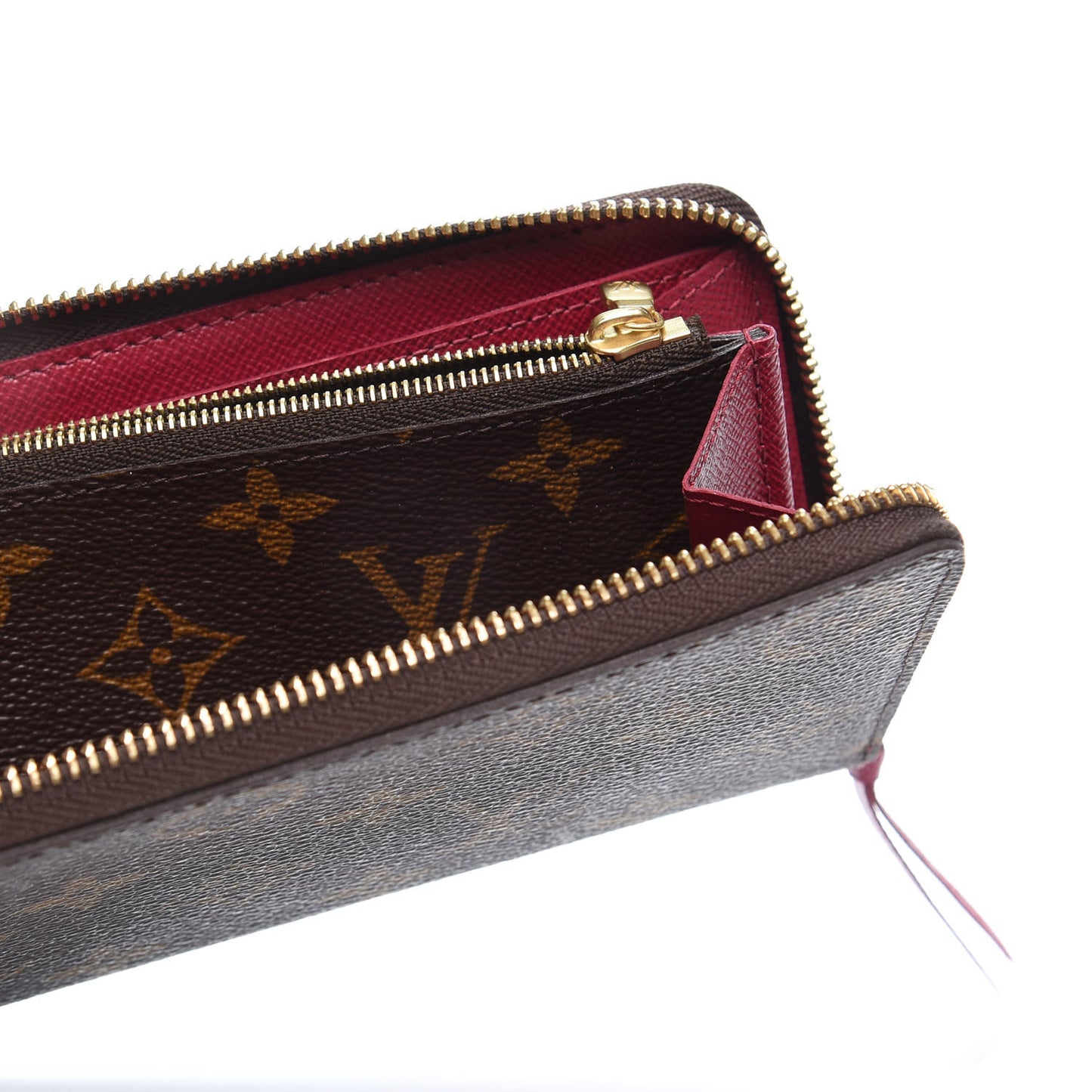 Monogram Clemence Wallet Fuchsia