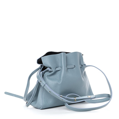 Mansur Gavriel Lambskin Mini Protea Bag Grey Blue 2 of 4