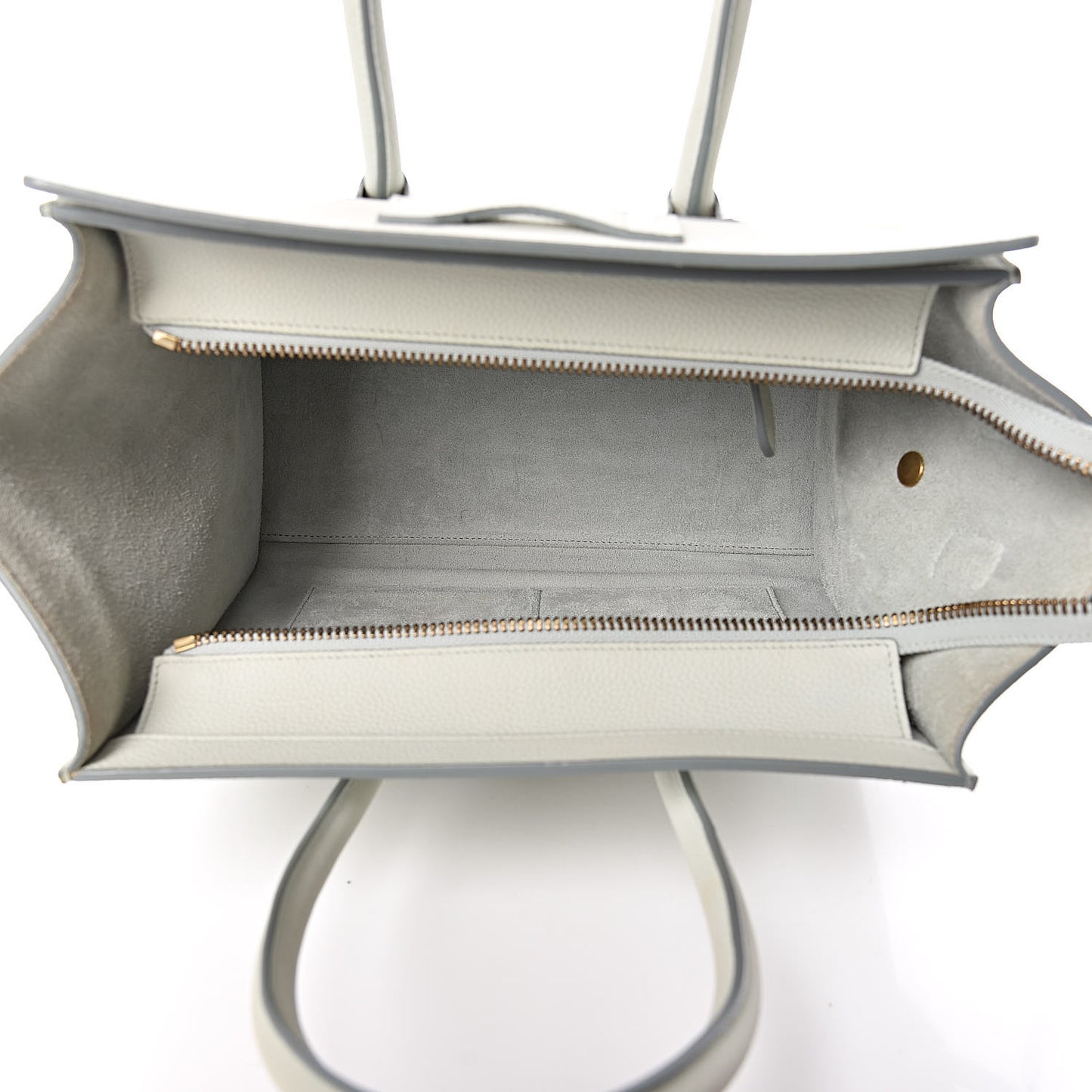 Drummed Calfskin Micro Luggage Jade