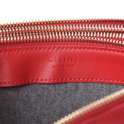 Celine Lambskin Large Trio Crossbody Bag Red 8 of 11