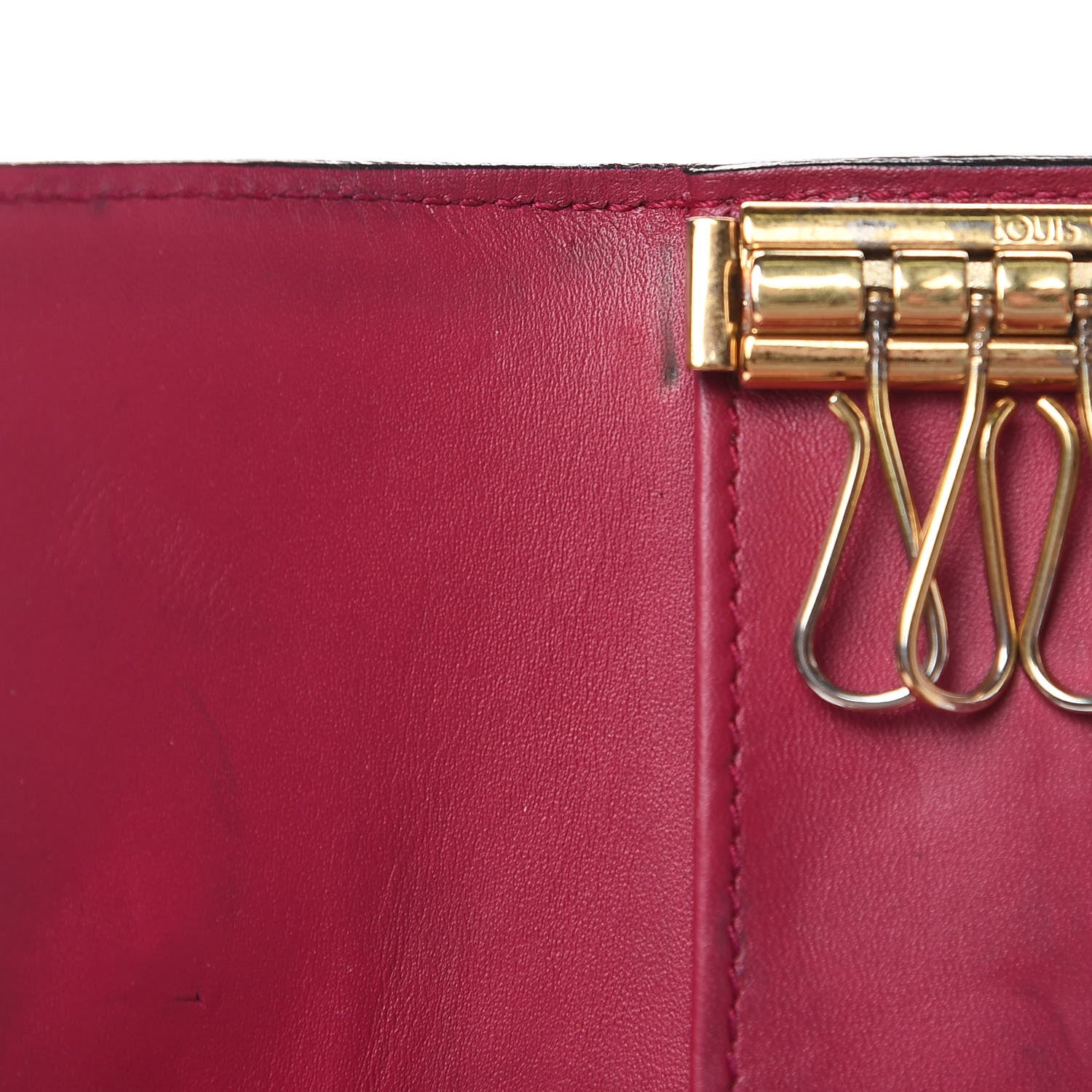 Louis Vuitton Vernis Multicles 6 Key Holder Rose Indien 10 of 11