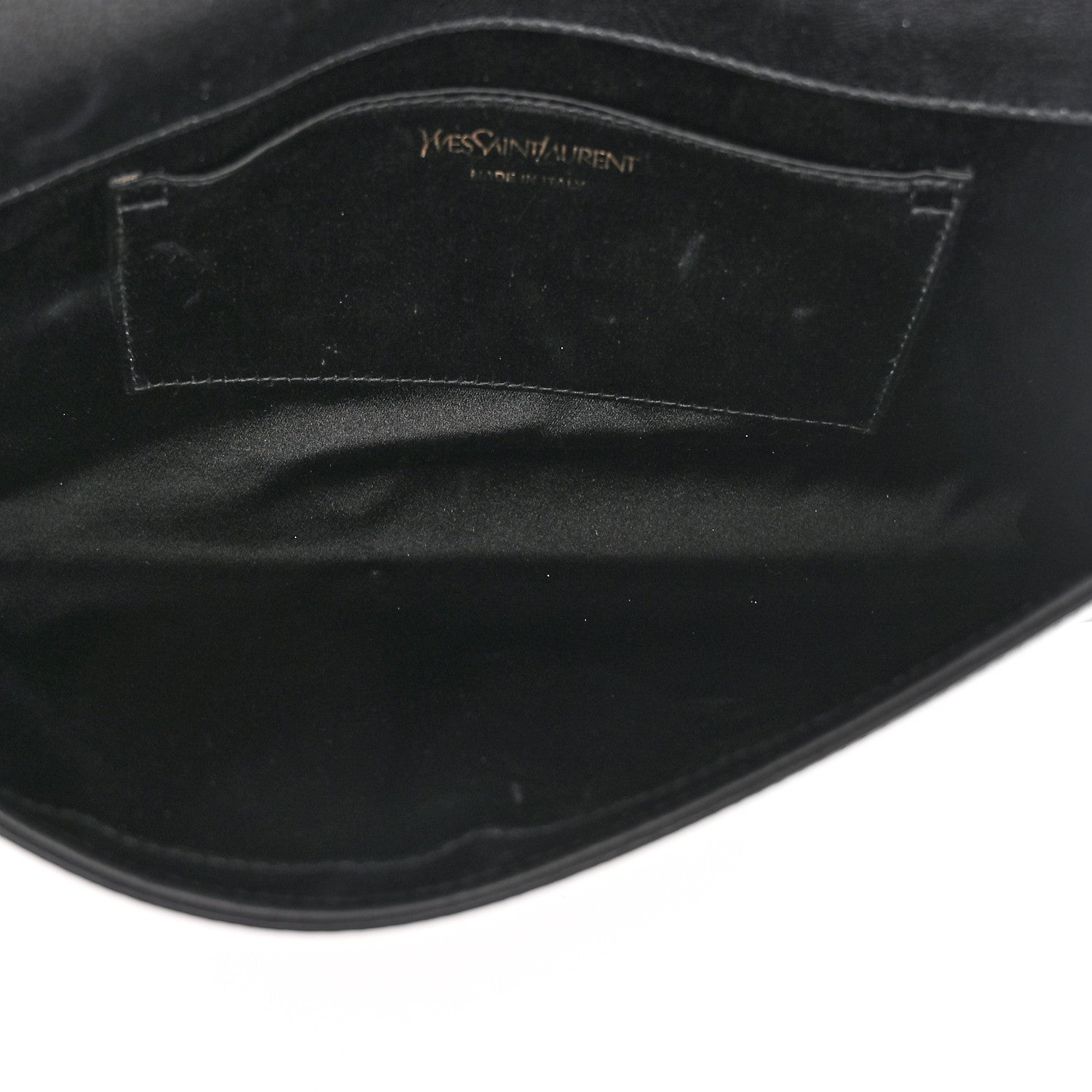 Saint Laurent Calfskin Monogram Large Belle De Jour Clutch Black 5 of 9