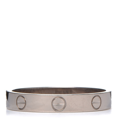 Cartier 18K White Gold 3.5mm LOVE Wedding Band Ring 60 9.25 3 of 4