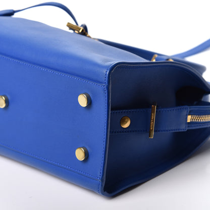 Saint Laurent Calfskin Monogram Baby Cabas Blue Majorelle 9 of 9