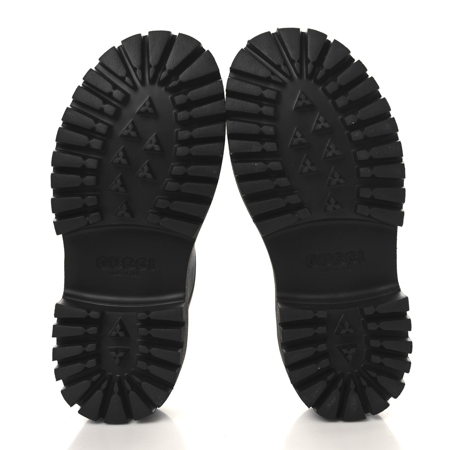 Gucci Rubber GG Monogram Perforated Elea Platform 55mm Lug Sole Sandals 36 Black 6 of 9