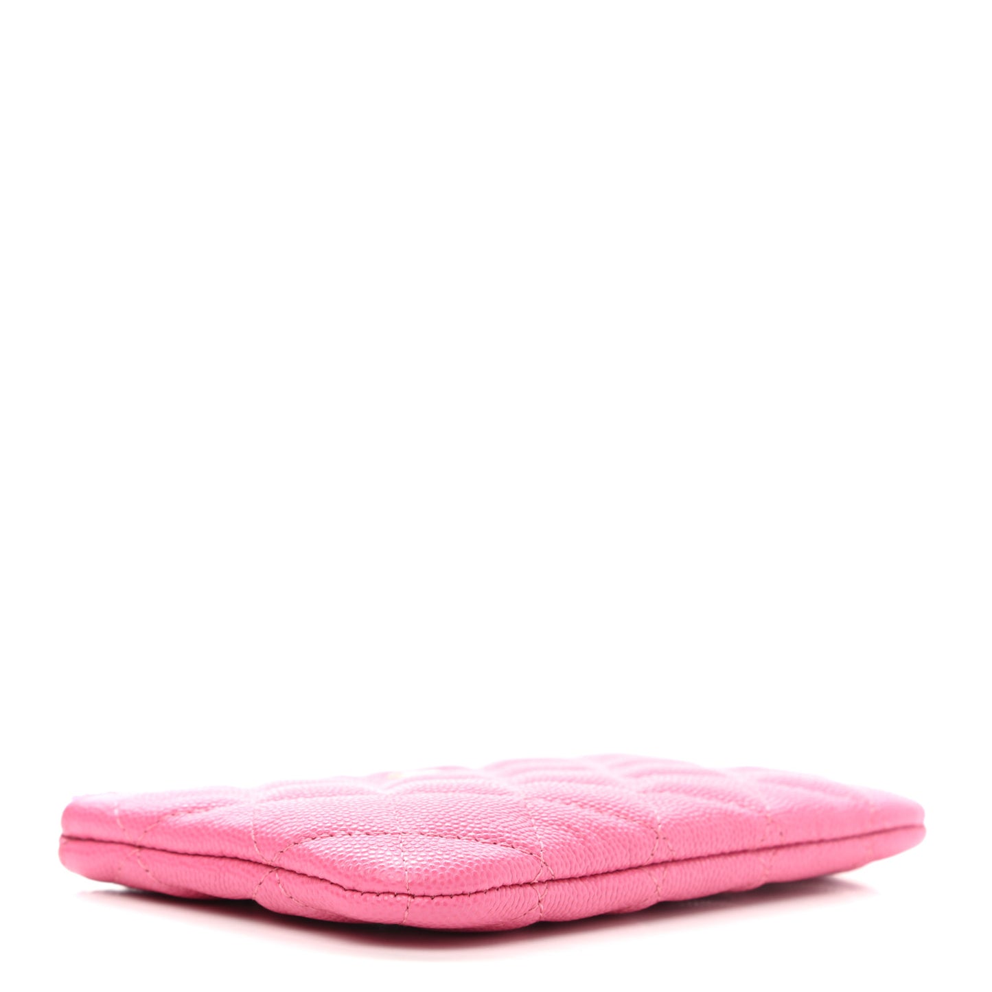 Caviar Quilted Small Cosmetic Case Pink